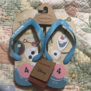 Disney havaianas olaf size 4 kids comfortable
